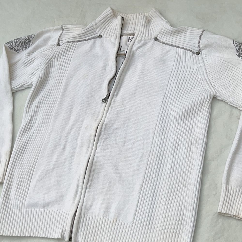 Buckle BKE men’s zip up sweater cardigan size Large